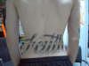 FAITH tattoo