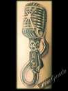 microphone arm tattoo