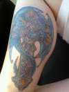 Gothic Guardian by Anne Stokes tattoo