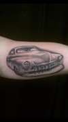 Classic Realistic Car Tattoo by Doctor Ink Salem Nh