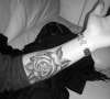 Rose Tattoo Inner Forearm