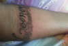 Moms name tattoo
