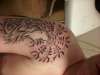 Nordic wolf and rune tattoo