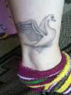 Swan tattoo - healed