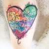 Watercolor Heart tattoo