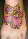 Foot in Bloom tattoo