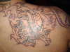 half dragon tattoo