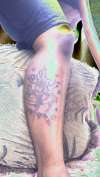 legg tatt tattoo