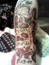 skin cheese tribute for 2 sons tattoo