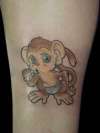 Baby Monkey tattoo