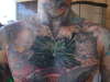 Chest piece in progress tattoo