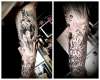 DC/Marvel sleeve tattoo