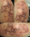 Dymaxion Map tattoo