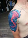 Jellyfish  realistic tattoo