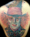 Mad Hatter Portrait tattoo Alice in Wonderland