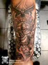 PreHispanic Emperor Tattoo design by WARVOX.COM