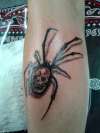 Skull Spider tattoo