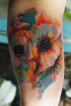 Watercolor Owl tattoo