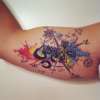Watercolour travel tattoo