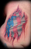 american flag patriotic tattoo