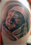 newborn portrait tattoo