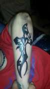 tribal cross tattoo