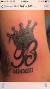B Crown. tattoo
