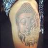 Buddha and Sanskrit tattoo