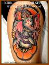 Custom Ganesh tattoo by Kirk Nilsen | New Jersey
