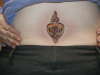 Celtic flame heart tattoo