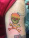 valentine skull tattoo