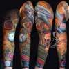 Aishlins Travel Sleeve tattoo