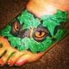 Cats eyes in Ivy tattoo