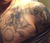 Cowboy playing cards tattoo