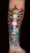Lighthouse 'Guiding Light' tattoo