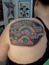 Rainbows & Clouds tattoo