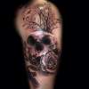 Skull and Rose tattoo