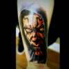 Star Wars Darth Maul Color Tattoo Portrait