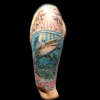 shark tattoo, underwater tattoo