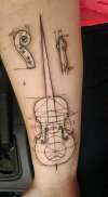 Cello Blueprint Tattoo