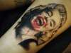 Vampire marilyn monroe tattoo
