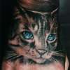 cat portrait by Steve'O tattoo