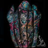 Astronaut galaxy planets nebula and stars space sleeve tattoo do