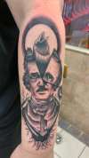 Edgar Allen Poe tattoo