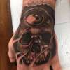 Eye skull tattoo