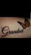 Grandad butterfly tattoo
