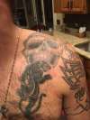 Gray Skull tattoo