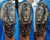 Lion Tribal/ Maori style tattoo