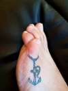 My overlapping pinky toe tattoo