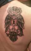 Owl Traditional Black/Gray tattoo